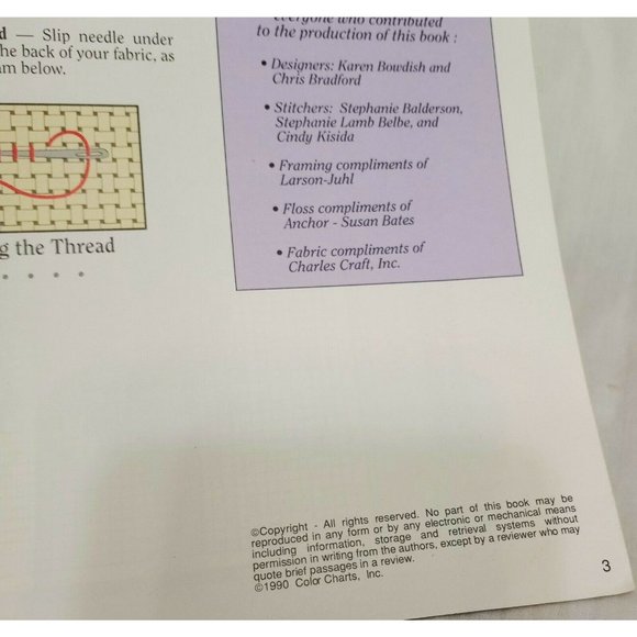 Misty Mooring Harbor Scene Cross Stitch Leaflet Book Color Charts 00805 1990 - Picture 6 of 7